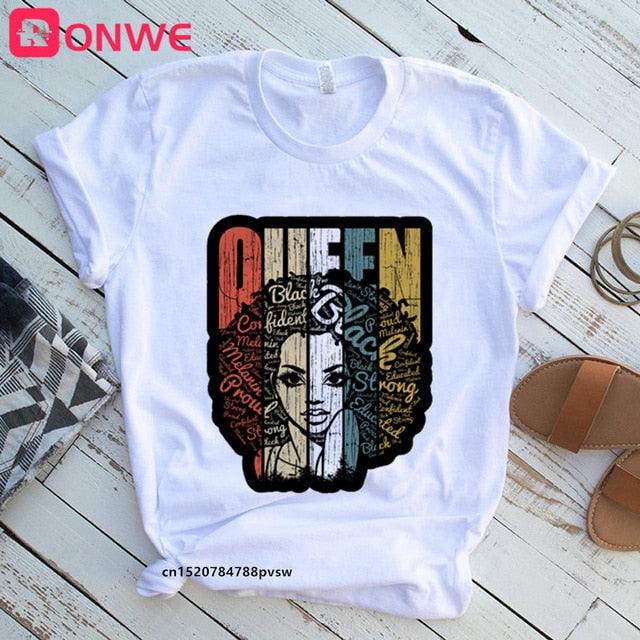 I Am A Strong Melanin Queen T-shirt - Lady Vals Vanity