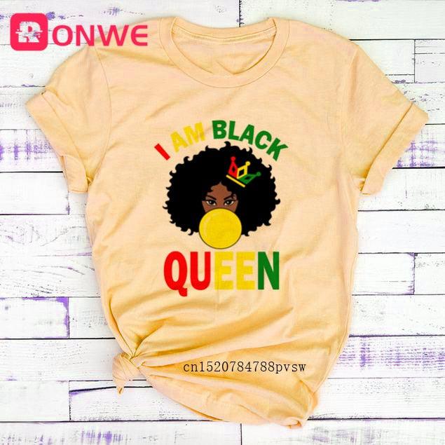 I Am A Strong Melanin Queen T-shirt - Lady Vals Vanity