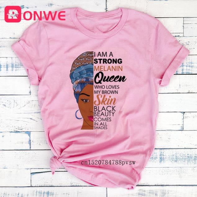 I Am A Strong Melanin Queen T-shirt - Lady Vals Vanity