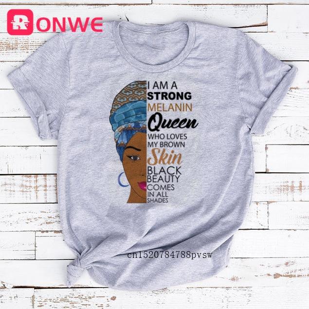 I Am A Strong Melanin Queen T-shirt - Lady Vals Vanity