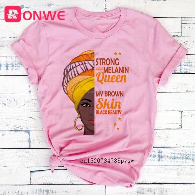 I Am A Strong Melanin Queen T-shirt - Lady Vals Vanity