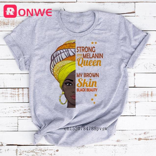 I Am A Strong Melanin Queen T-shirt - Lady Vals Vanity