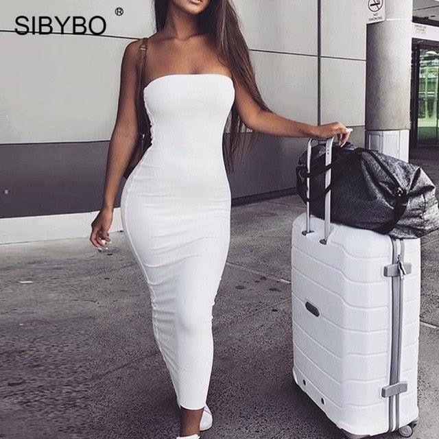 Sibybo Off Shoulder Strapless - 