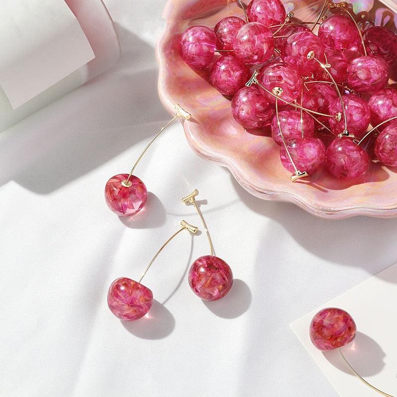 New Arrival Women's Sweet Cherry Drop Earrings - Lady Vals Vanity