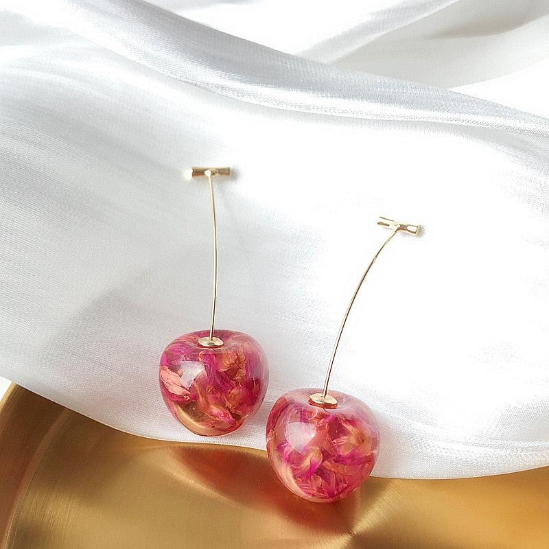 New Arrival Women's Sweet Cherry Drop Earrings - Lady Vals Vanity