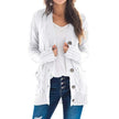 Winter Warm Candy Color Knitted Cardigan Long Sleeve Women Sweaters - 