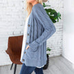 Winter Warm Candy Color Knitted Cardigan Long Sleeve Women Sweaters - 