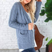 Winter Warm Candy Color Knitted Cardigan Long Sleeve Women Sweaters - 