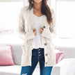 Winter Warm Candy Color Knitted Cardigan Long Sleeve Women Sweaters - 