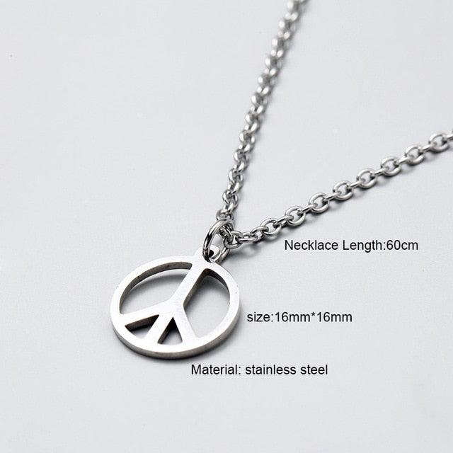 Couples / Men /Women - Simple Long Chain Rectangular Pendant Necklace - Lady Vals Vanity