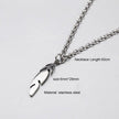 Couples / Men /Women - Simple Long Chain Rectangular Pendant Necklace - Lady Vals Vanity