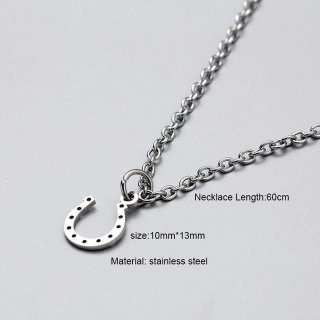 Couples / Men /Women - Simple Long Chain Rectangular Pendant Necklace - Lady Vals Vanity