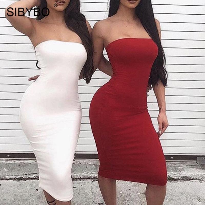 Sibybo Off Shoulder Strapless - 