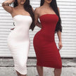 Sibybo Off Shoulder Strapless - 