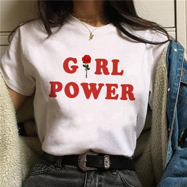 Women Feminism GRL PWR T-shirt - "I'M PERKY" Boutique