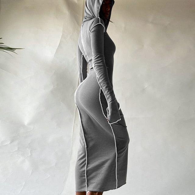 Hugcitar 2020 Long Sleeve Maxi Dress - Lady Vals Vanity