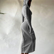 Hugcitar 2020 Long Sleeve Maxi Dress - Lady Vals Vanity