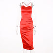 Dulzura Neon Satin -Long Dress - Lady Vals Vanity