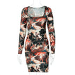 Dress Women Slim Long Sleeves - Lady Vals Vanity