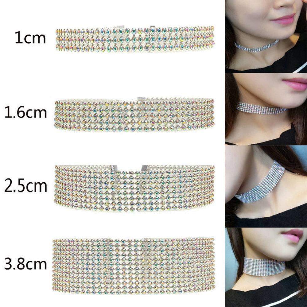 NEW 2021 Crystal Rhinestone Choker Necklace - Lady Vals Vanity