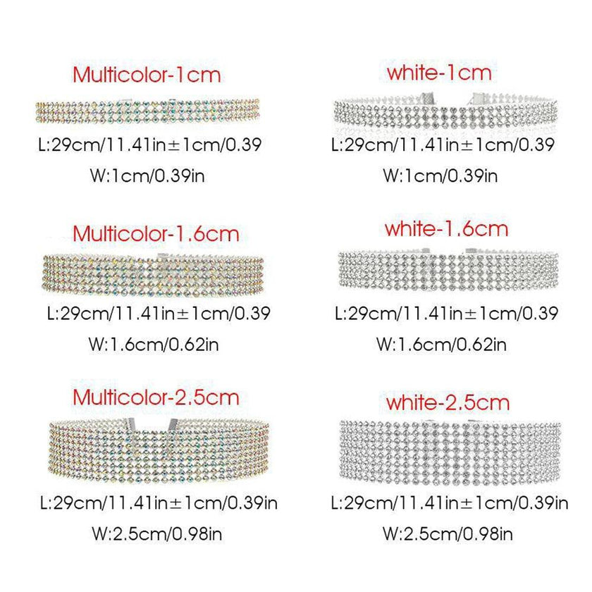 NEW 2021 Crystal Rhinestone Choker Necklace - Lady Vals Vanity