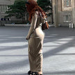 Hugcitar 2020 Long Sleeve Maxi Dress - Lady Vals Vanity