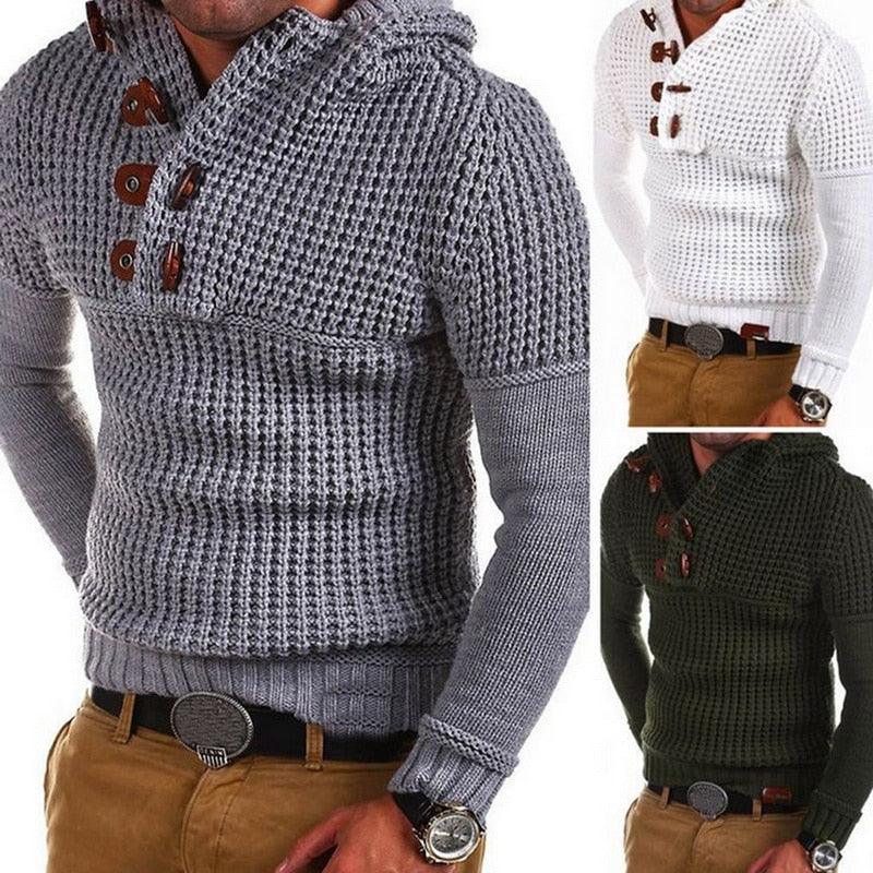 Autumn Winter Fashion Solid / Sweaters Thick Warm Men's Jumper Sweater Male Pullovers - Lady Vals Vanity