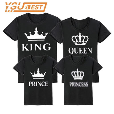 Family Matching Mommy / Father Son / Daughter Clothing King Queen - Lady Vals Vanity