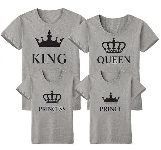 Family Matching Mommy / Father Son / Daughter Clothing King Queen - Lady Vals Vanity