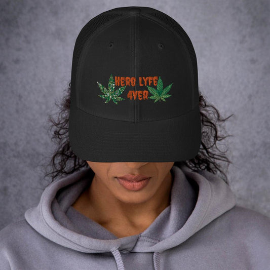 Women's Herb Lyfe Trucker Cap - Lady Vals Vanity