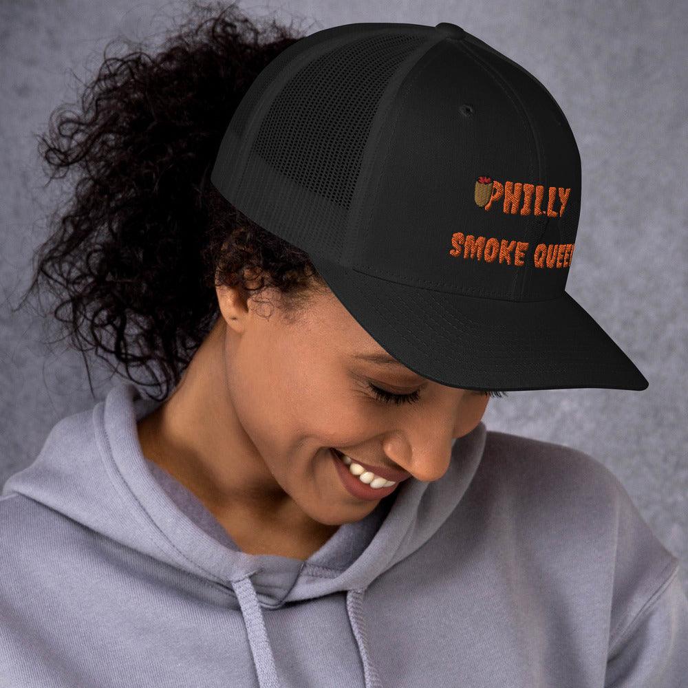 Philly Smoke Queen Trucker Cap - Lady Vals Vanity