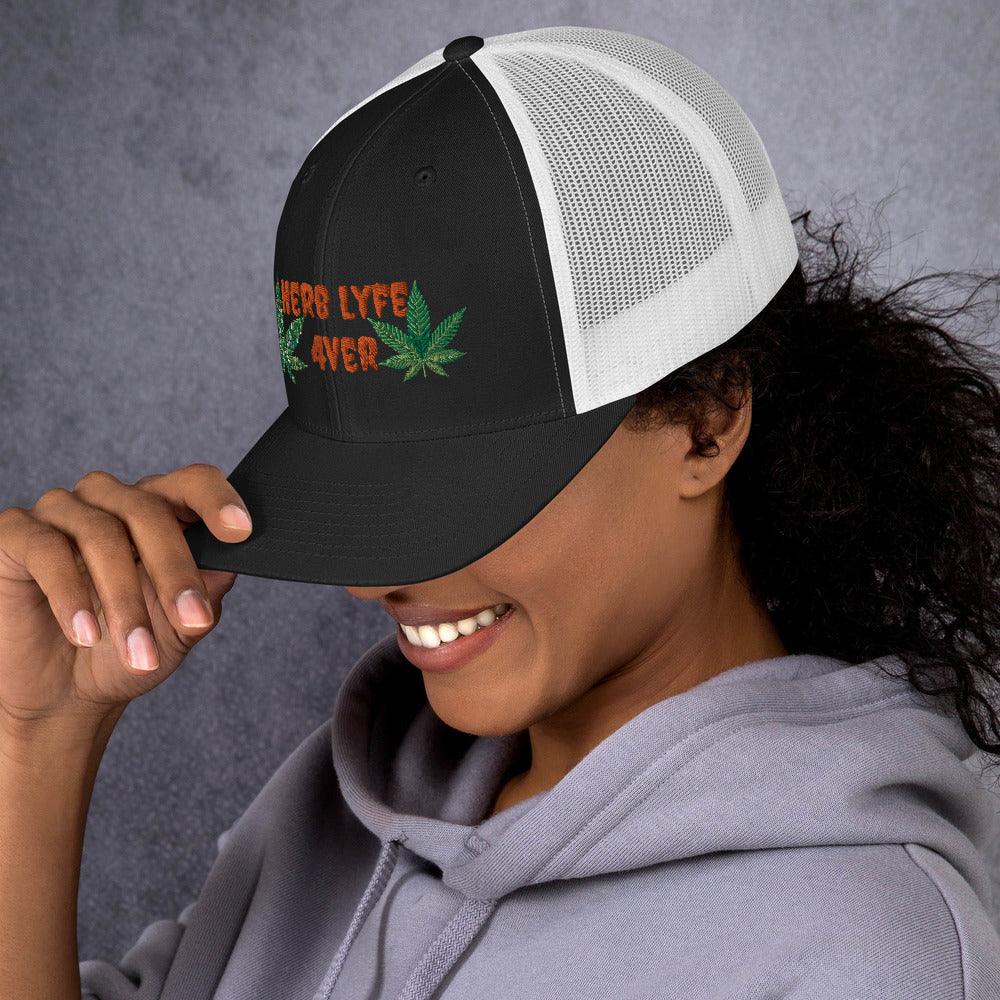 Women's Herb Lyfe Trucker Cap - Lady Vals Vanity