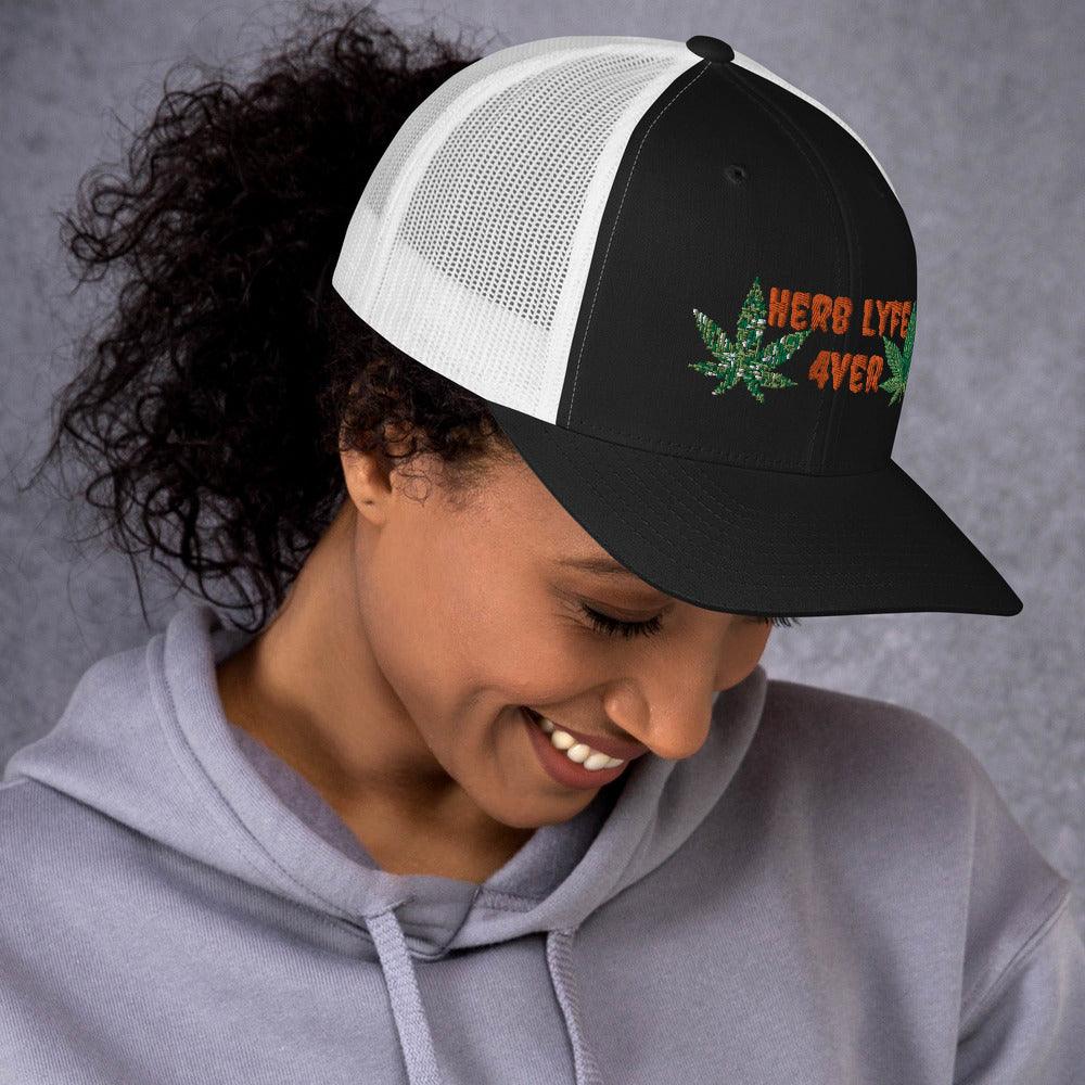 Women's Herb Lyfe Trucker Cap - Lady Vals Vanity