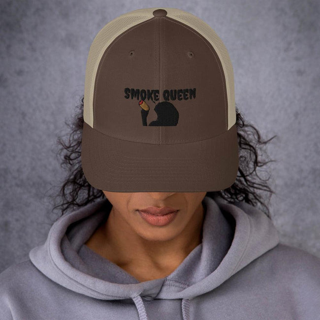 Smoke Queen (Black Letters) Trucker Cap - 