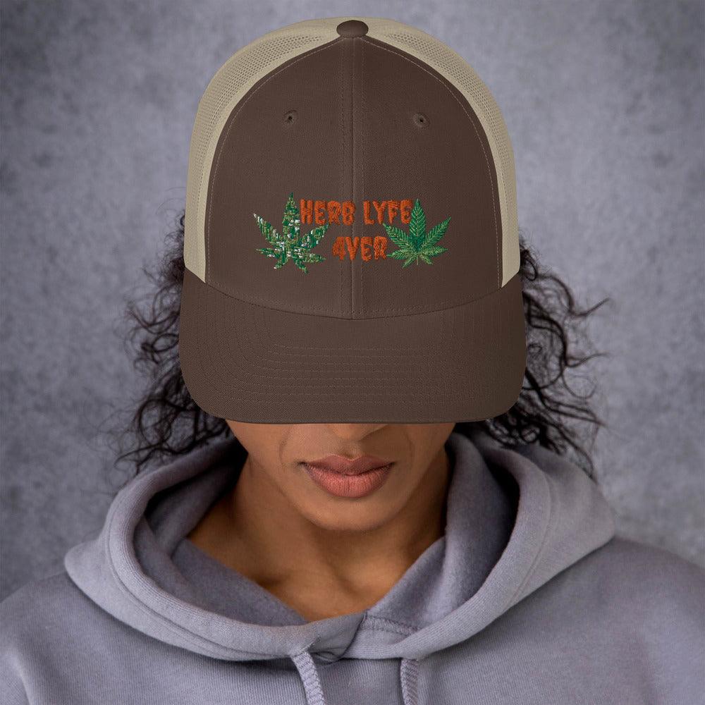 Women's Herb Lyfe Trucker Cap - Lady Vals Vanity