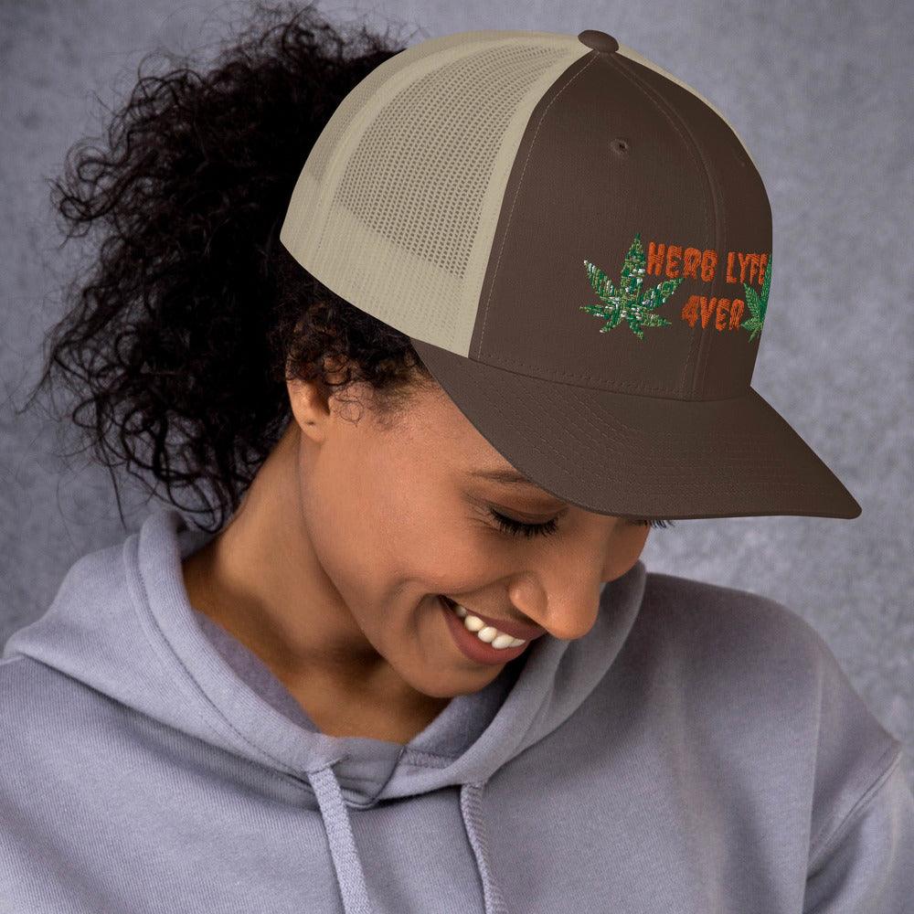 Women's Herb Lyfe Trucker Cap - Lady Vals Vanity