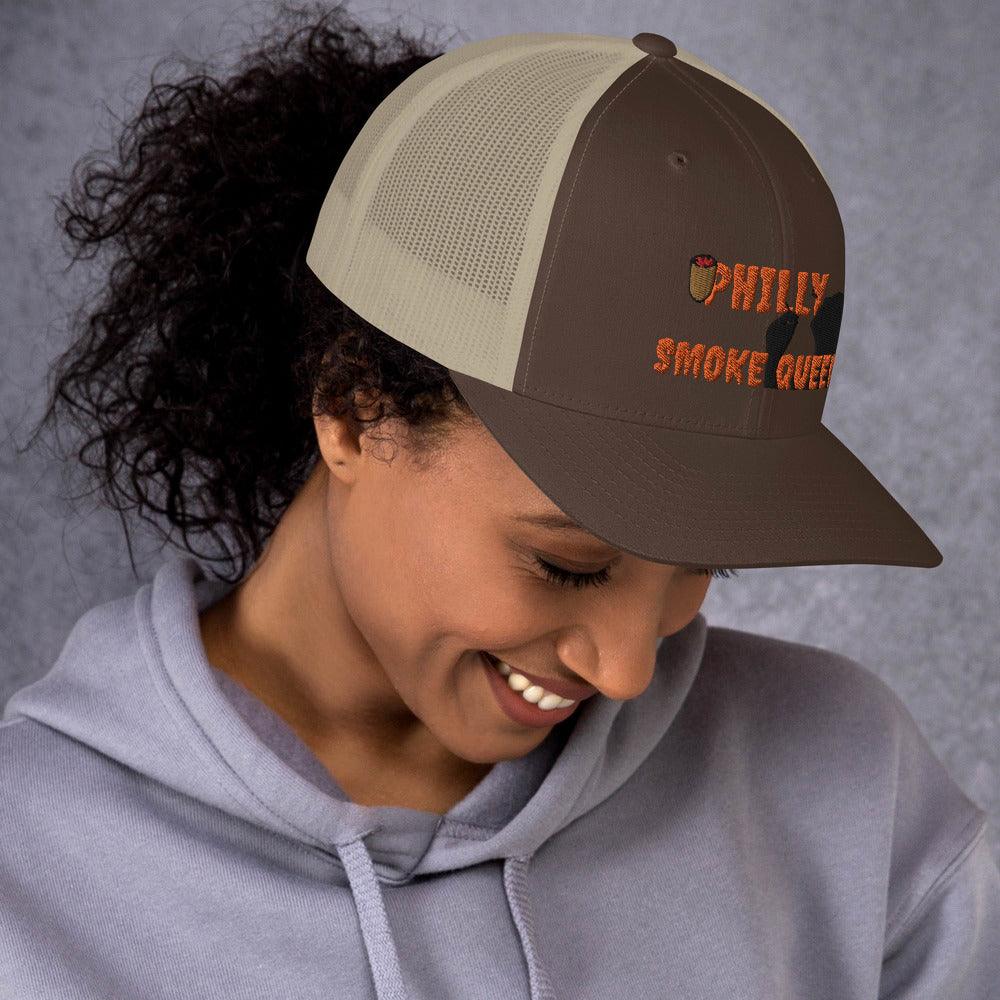 Philly Smoke Queen Trucker Cap - Lady Vals Vanity