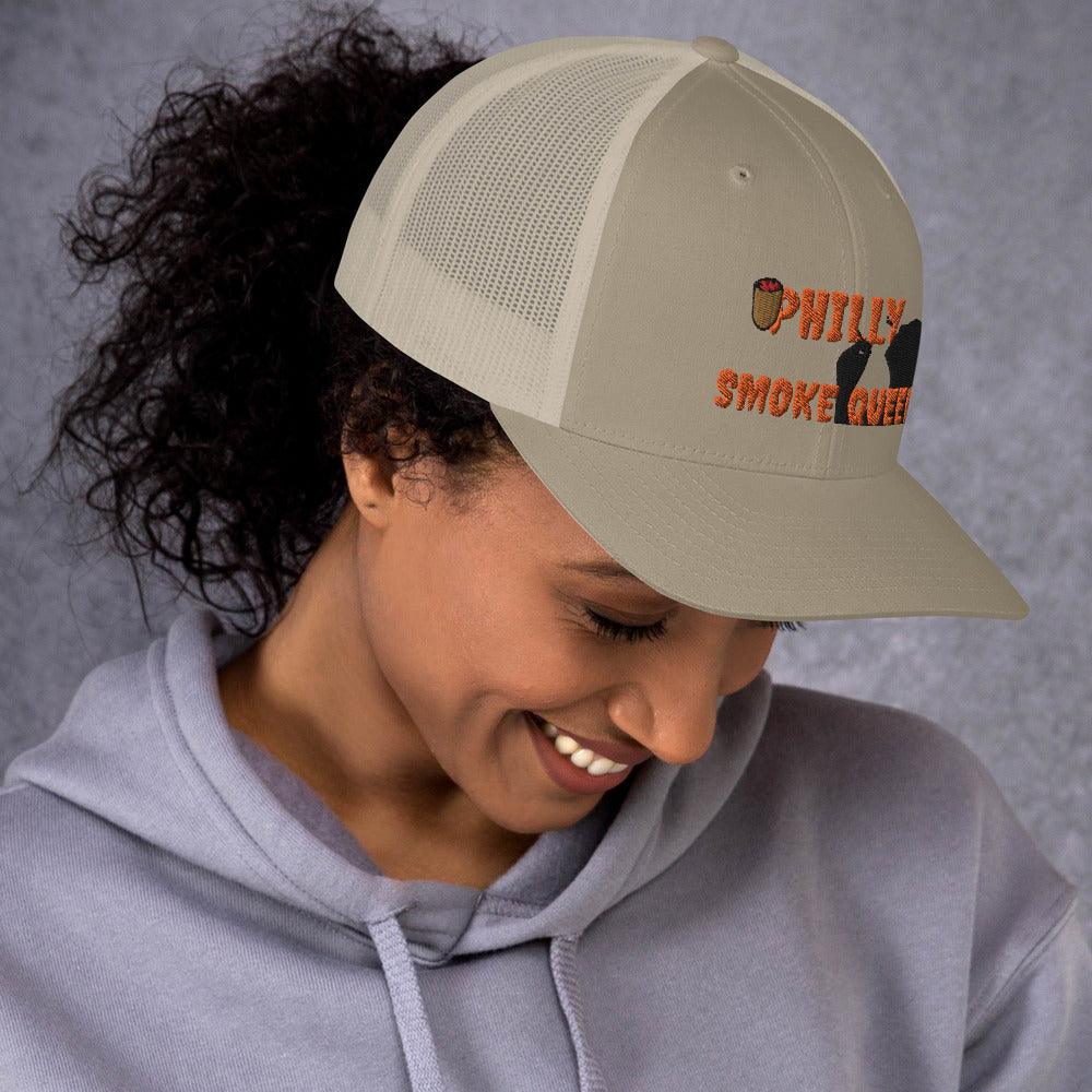 Philly Smoke Queen Trucker Cap - Lady Vals Vanity