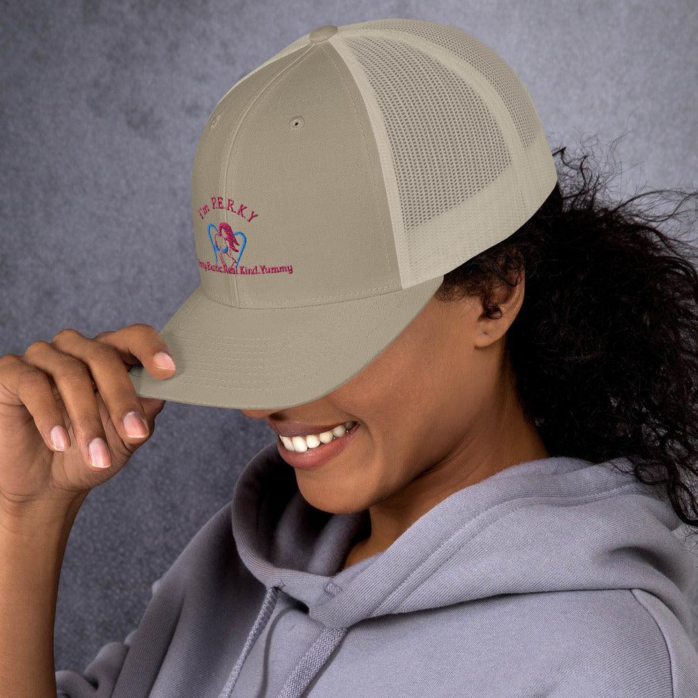 "I'm P.E.R.K.Y" Pink Cap - Lady Vals Vanity