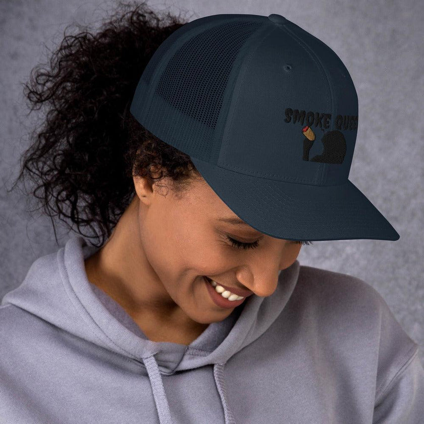 Smoke Queen (Black Letters) Trucker Cap - 