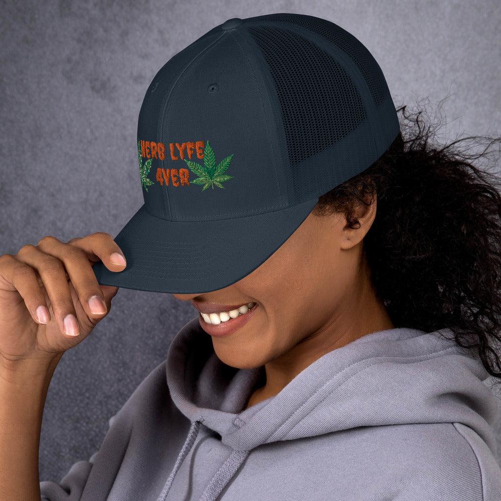 Women's Herb Lyfe Trucker Cap - Lady Vals Vanity