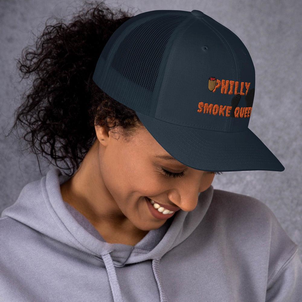 Philly Smoke Queen Trucker Cap - Lady Vals Vanity