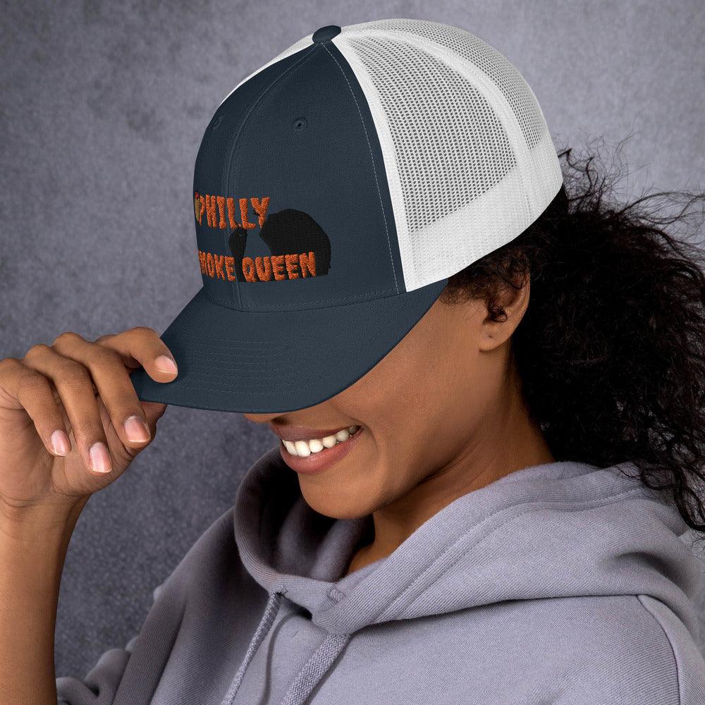 Philly Smoke Queen Trucker Cap - Lady Vals Vanity