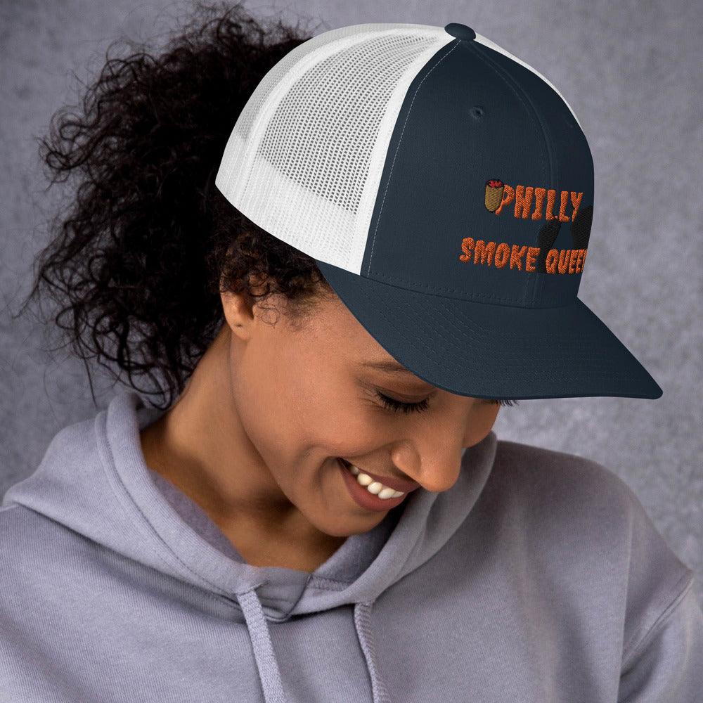 Philly Smoke Queen Trucker Cap - Lady Vals Vanity