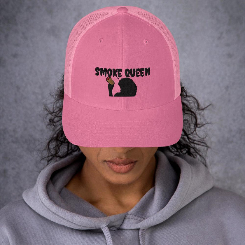 Smoke Queen (Black Letters) Trucker Cap - 