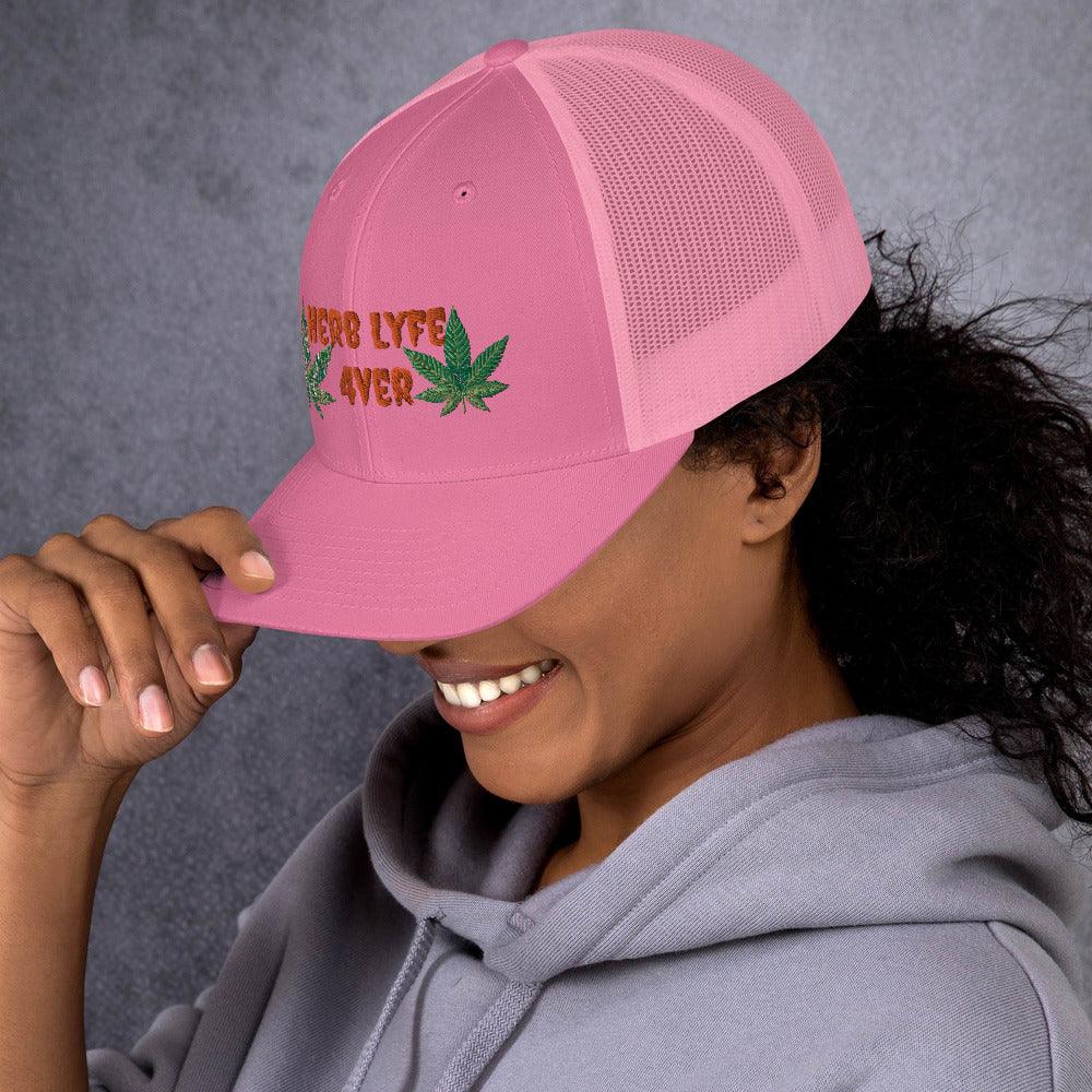 Women's Herb Lyfe Trucker Cap - Lady Vals Vanity