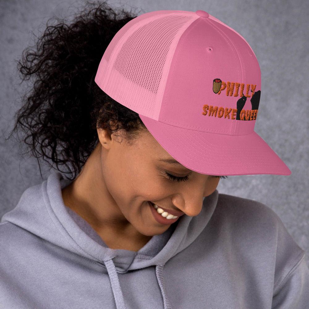 Philly Smoke Queen Trucker Cap - Lady Vals Vanity