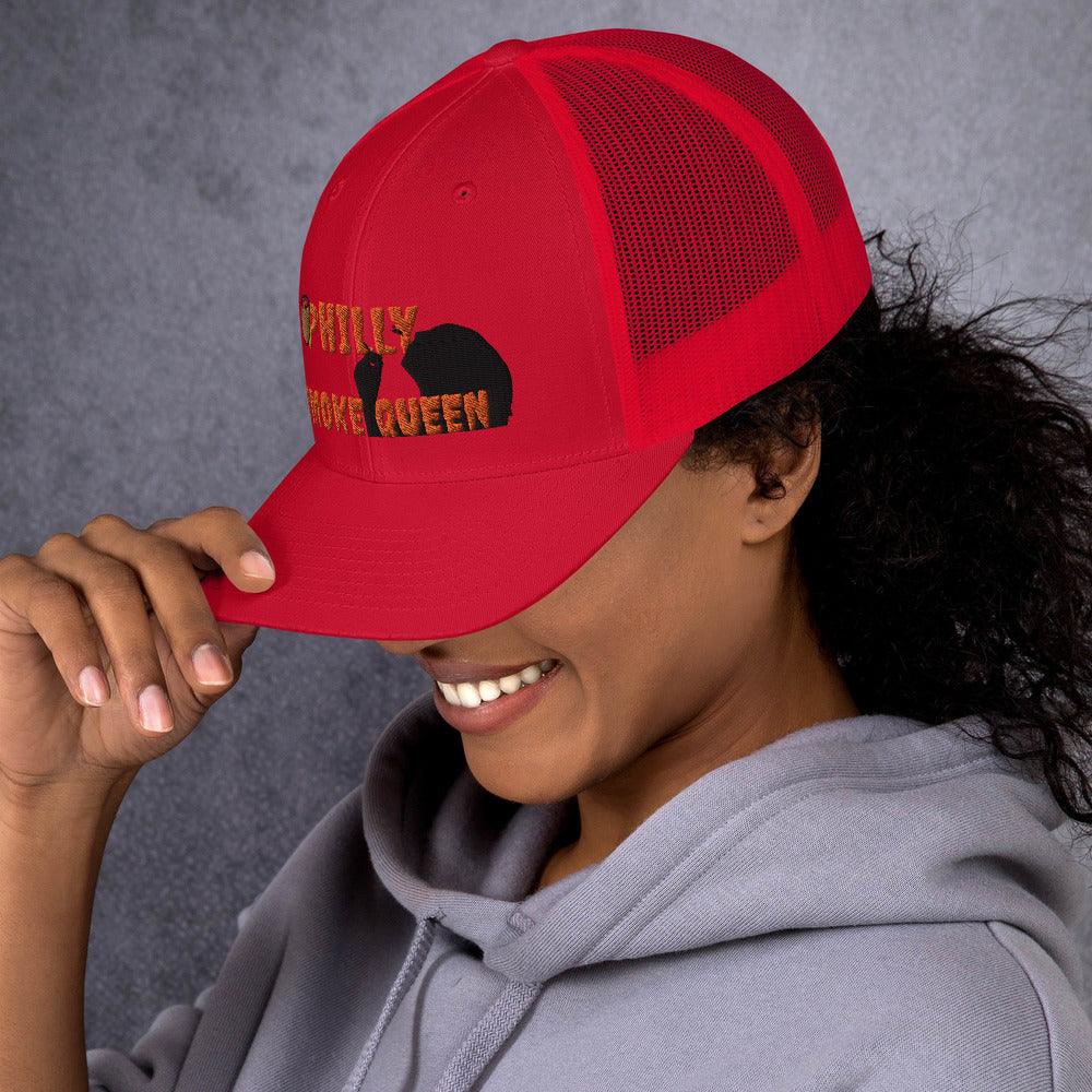 Philly Smoke Queen Trucker Cap - Lady Vals Vanity