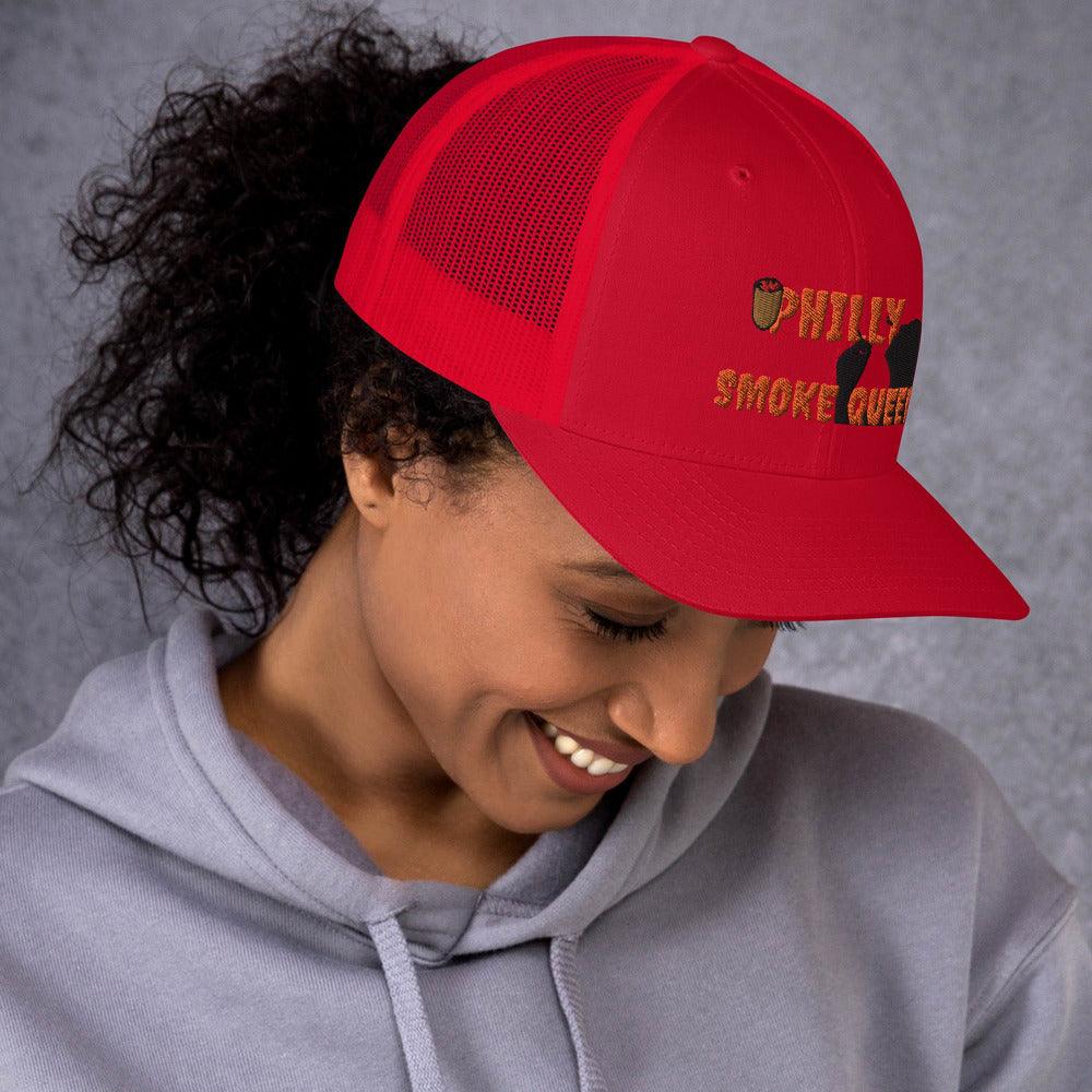 Philly Smoke Queen Trucker Cap - Lady Vals Vanity