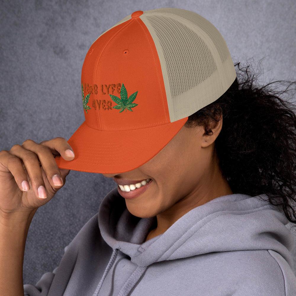 Women's Herb Lyfe Trucker Cap - Lady Vals Vanity